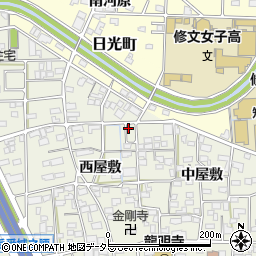 愛知県一宮市大和町毛受西屋敷29周辺の地図