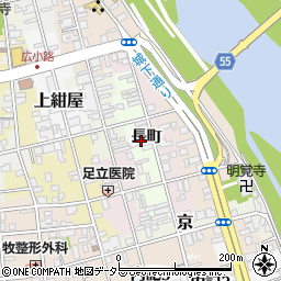 京都府福知山市西長周辺の地図