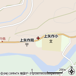 上矢作小学校前周辺の地図