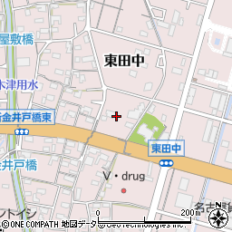 愛知県小牧市東田中2446周辺の地図