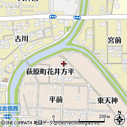 愛知県一宮市萩原町花井方平1664周辺の地図