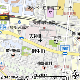 京都府綾部市天神町（西綾部）周辺の地図