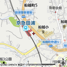 ローソン京急田浦駅前店周辺の地図