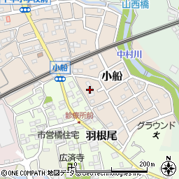 神奈川県小田原市小船1107周辺の地図