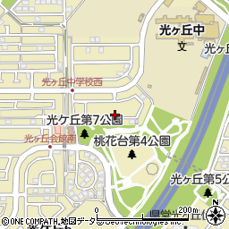 愛知県小牧市光ケ丘周辺の地図