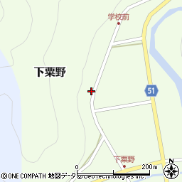 下粟野簡易郵便局周辺の地図