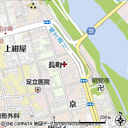 京都府福知山市東長周辺の地図
