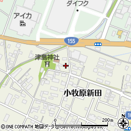 愛知県小牧市小牧原新田1666周辺の地図