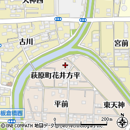 愛知県一宮市萩原町花井方平1665周辺の地図
