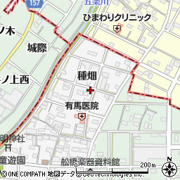 愛知県岩倉市井上町（種畑）周辺の地図