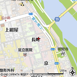 京都府福知山市東長町周辺の地図