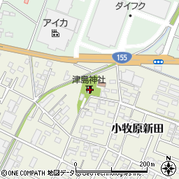 愛知県小牧市小牧原新田1302周辺の地図