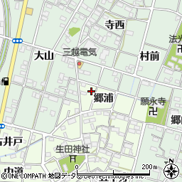 愛知県一宮市千秋町芝原（郷浦）周辺の地図