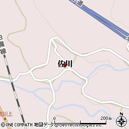 鳥取県江府町（日野郡）佐川周辺の地図