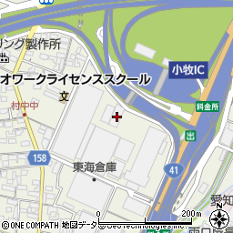 愛知県小牧市村中417-1周辺の地図