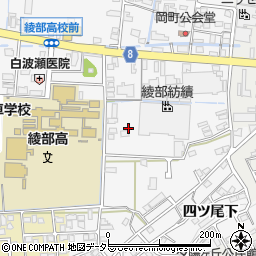 京都府綾部市岡町周辺の地図