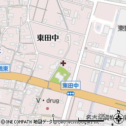 愛知県小牧市東田中2037周辺の地図