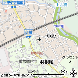 神奈川県小田原市小船1108周辺の地図