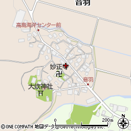 滋賀県高島市音羽周辺の地図