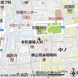 鳥名子本店周辺の地図