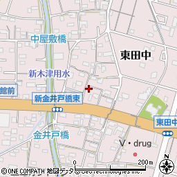愛知県小牧市東田中2523周辺の地図