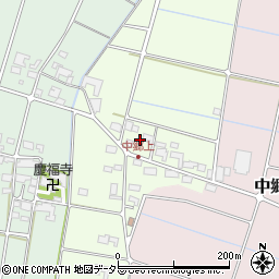 岐阜県安八郡輪之内町中郷周辺の地図