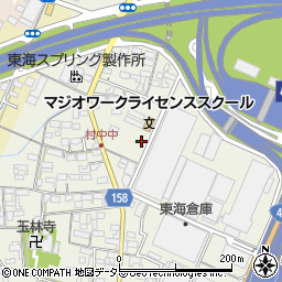 愛知県小牧市村中434-3周辺の地図