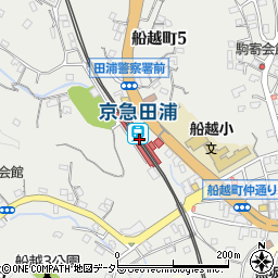神奈川県横須賀市周辺の地図