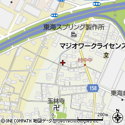 愛知県小牧市村中309周辺の地図