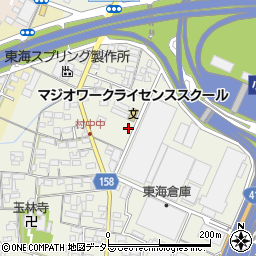 愛知県小牧市村中434周辺の地図