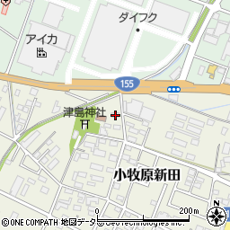 愛知県小牧市小牧原新田1668-5周辺の地図
