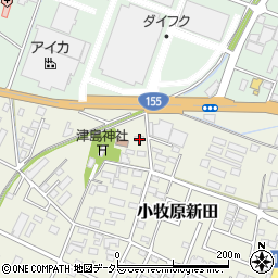 愛知県小牧市小牧原新田1668周辺の地図