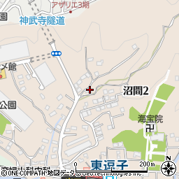 神奈川県逗子市沼間2丁目1563周辺の地図