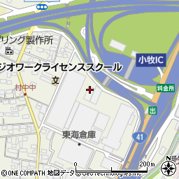 愛知県小牧市村中416-1周辺の地図