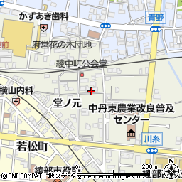 京都府綾部市綾中町中村周辺の地図