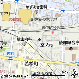 〒623-0013 京都府綾部市綾中町の地図