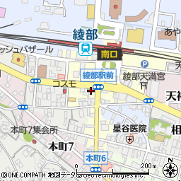 ホテルアルファ綾部周辺の地図
