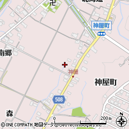 愛知県春日井市神屋町南海道周辺の地図