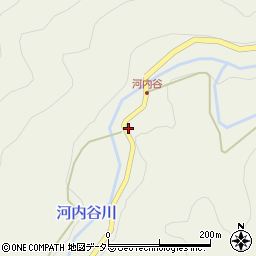 京都府南丹市美山町河内谷（新小井根）周辺の地図