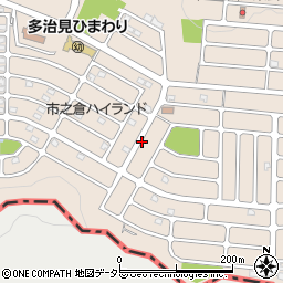 市之倉西第1公園周辺の地図