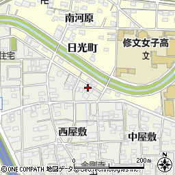 愛知県一宮市大和町毛受西屋敷25周辺の地図