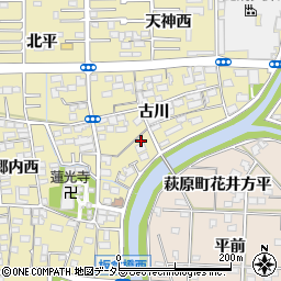愛知県一宮市三条古川33周辺の地図