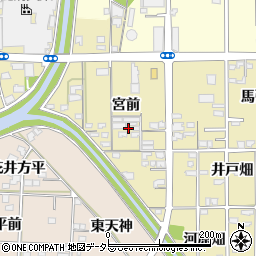 愛知県一宮市大和町福森宮前周辺の地図