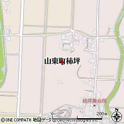 兵庫県朝来市山東町柿坪周辺の地図