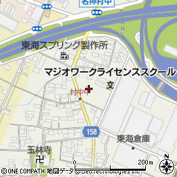 愛知県小牧市村中437周辺の地図