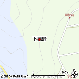 京都府船井郡京丹波町下粟野周辺の地図
