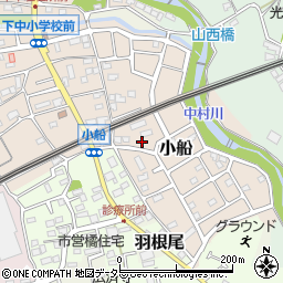 神奈川県小田原市小船1150周辺の地図