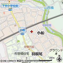 神奈川県小田原市小船1151周辺の地図