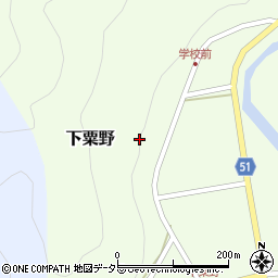 京都府船井郡京丹波町下粟野西反圃周辺の地図