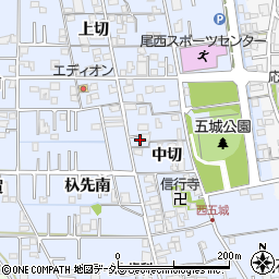 愛知県一宮市西五城中切715周辺の地図